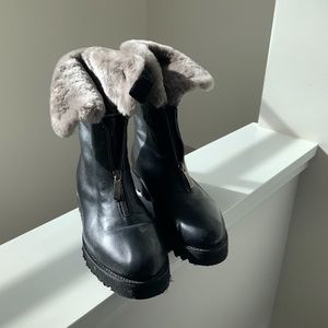 Luxe fur-lined boots